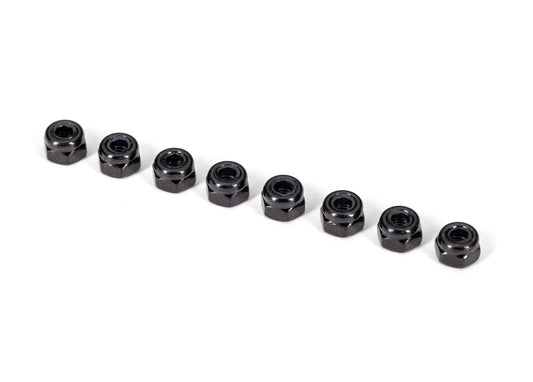 Traxxas 2745x 3 mm Black Nylon Locking Nuts (8)