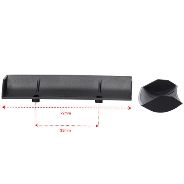 NEXX Racing NX-294-BL Plastic Spoiler Set, Black