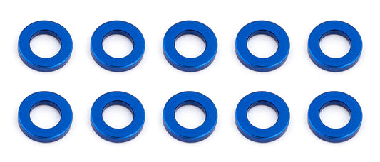Ballstud Washers, 5.5x3.0x1.0 mm, blue aluminum