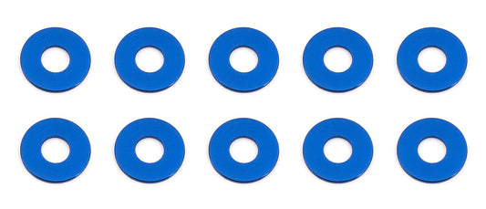 Bulkhead Washers, 7.8x0.5 mm, blue aluminum