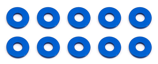 Bulkhead Washers, 7.8x3.0x1.0 mm, blue aluminum