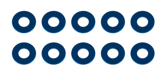 Washers, 7.8x3.5x0.5mm, blue aluminum