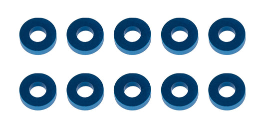 Washers, 7.8x3.5x2.0mm, blue aluminum