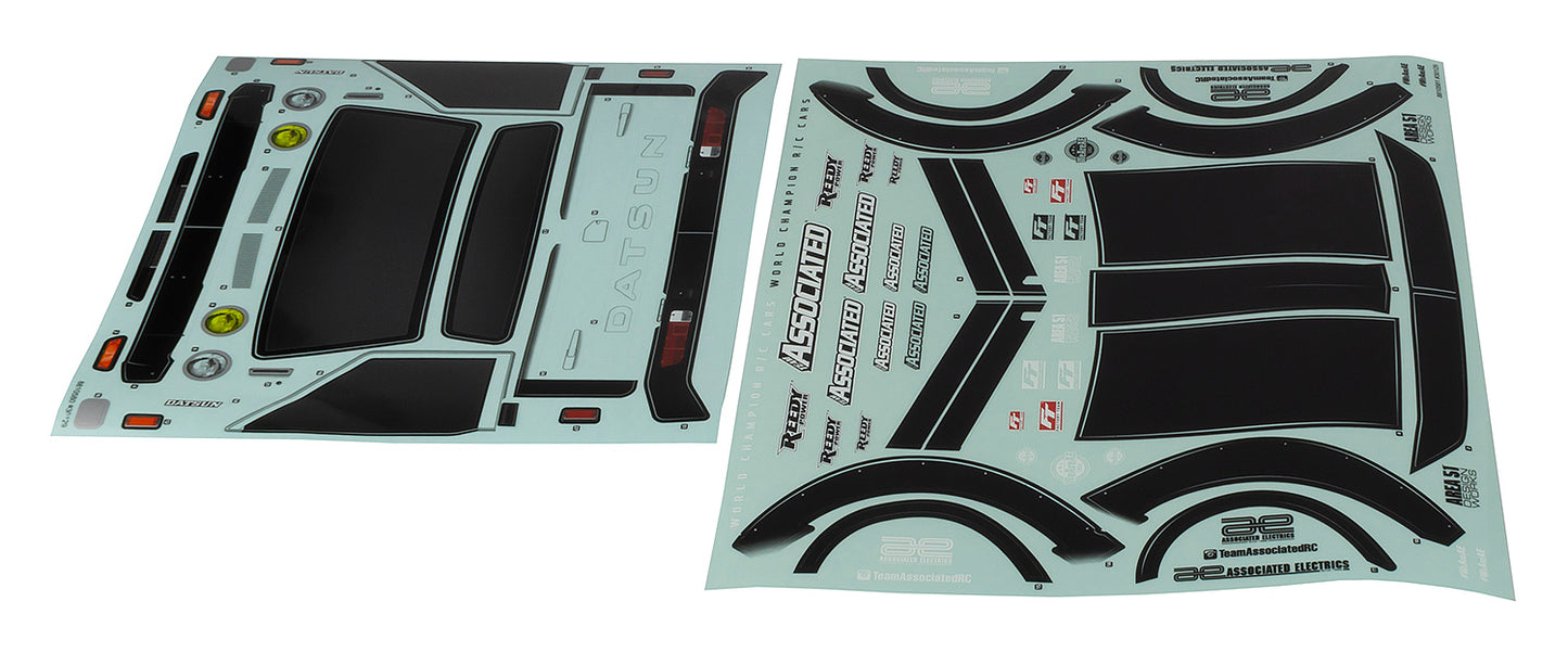 Apex2 Sport, Datsun 620 Decal Sheets