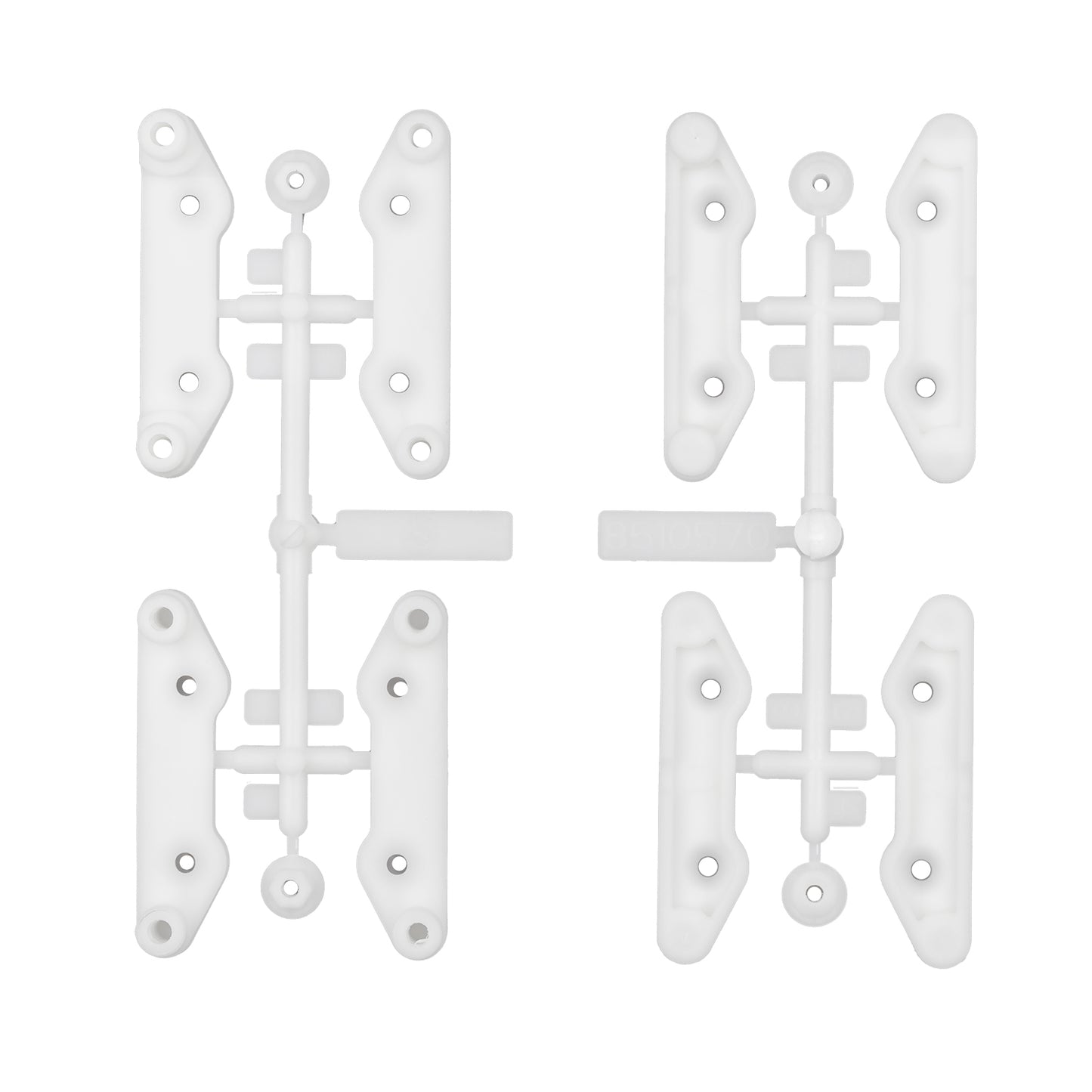 6x6 Arm Mounts, +3mm, Natural