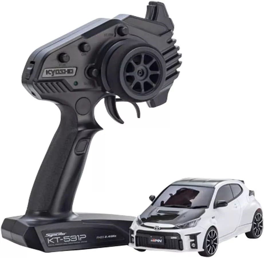 Kyosho 32648PW MINI-Z AWD MA020 TOYOTA GRMN Yaris Rally Package White Ready Set