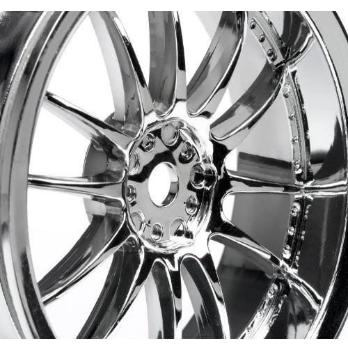 HPI 3280 Work XSA 02C Wheel 26mm Chrome 3mm Offset(2) Sprint 2 / E10 / Nitro RS4 - PowerHobby