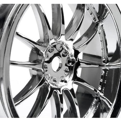 HPI 3280 Work XSA 02C Wheel 26mm Chrome 3mm Offset(2) Sprint 2 / E10 / Nitro RS4 - PowerHobby
