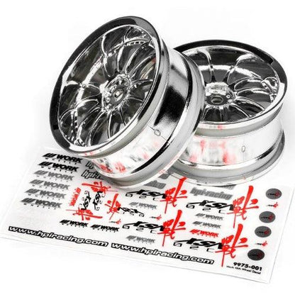 HPI 3280 Work XSA 02C Wheel 26mm Chrome 3mm Offset(2) Sprint 2 / E10 / Nitro RS4 - PowerHobby