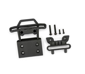 Traxxas Part #3621-Blk Black Front Bumper and Bumper Mount