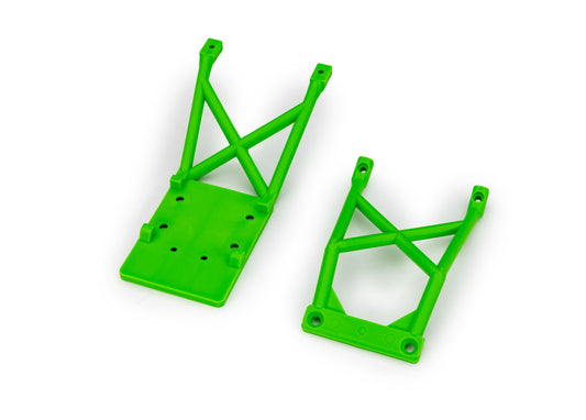 Traxxas Green Front and Rear Skid Plates