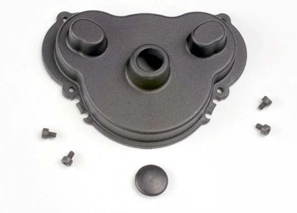 Traxxas Cover, gear/ rubber gear cover plug/ Screws