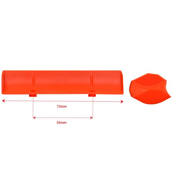 NEXX Racing NX-294-O Plastic Spoiler Set, Neon Orange