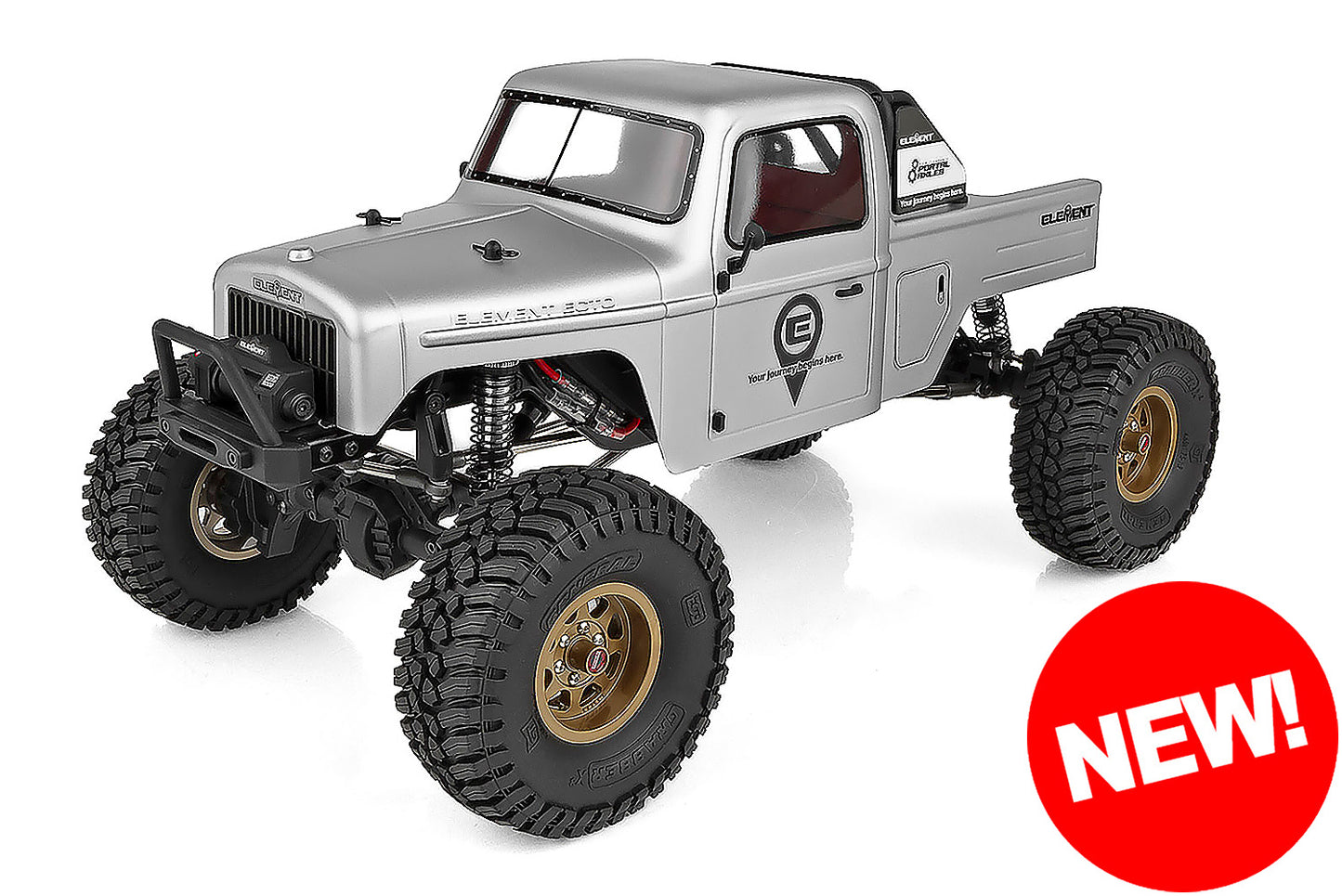Enduro Trail Truck, Ecto Portal Gray RTR LiPo Combo