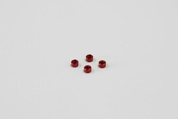 Kyosho Part #MZW418-30 Al Friction Mount Collar 3.0mm Red 4pcs
