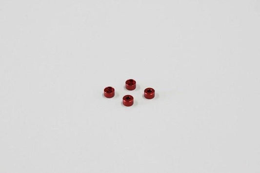 Kyosho Part #MZW418-30 Al Friction Mount Collar 3.0mm Red 4pcs