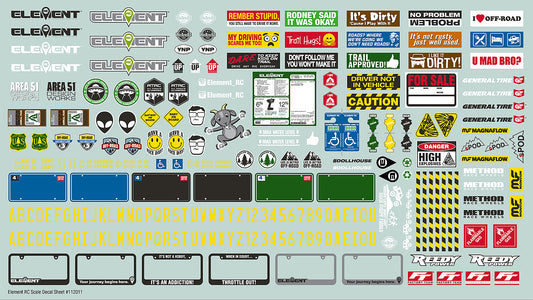 Enduro Scale Decal Sheet