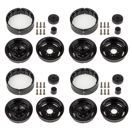 Enduro Steelie Wheels, 1.9", black