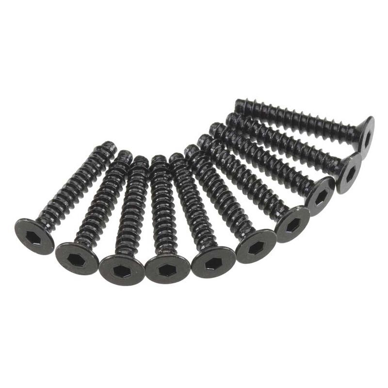 Axial Part #AXA468 M3x18mm Hex Socket Tapping Flat Head Black (10pcs)