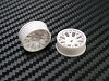 PN Racing Part #488WF1 Mini-Z AWD Machine Cut BBS Front Wheel F1 White