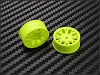 PN Racing Part#: 488YF0 Mini-Z AWD Machine Cut BBS Front Wheel F0 Yellow