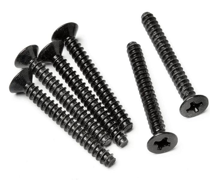 HPI Racing Z583 TP Flat Head Screw M3x25mm (6pcs) RTR Switch - PowerHobby