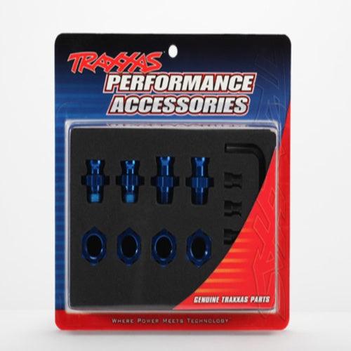 Traxxas 5853X Aluminum 17mm Wheel Adapter Set Stampede Slash Rustler - PowerHobby