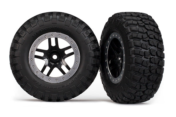 SCT Black & Satin Chrome Wheels & BFGoodrich Tires (2)