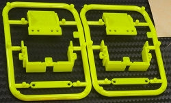 PN Racing Part#: 600521Y Body Mounting Kit Set Yellow For PNR Concept C9 Body
