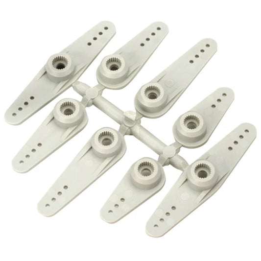 DU-BRO Part #671 Super Strength Long JR Servo Arms – Composite Servo Arms (8-Pack)