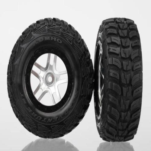 Traxxas 6874R Rear Mounted S1 Kumho Tires/Wheels Split-Spoke4 - PowerHobby