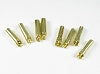 PN Racing Part #700251 4.0mm Gold Plated Connector Male & Female Bulk (@4pcs)