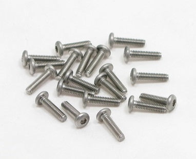 PN Racing M2x8 Button Head Stainless Steel Hex Machine Screw (20pcs)