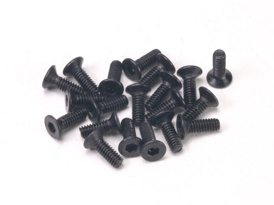 PN Racing M2x8 Countersink Hardened Carbon Steel Hex Machine Screw (20pcs) Part #709906