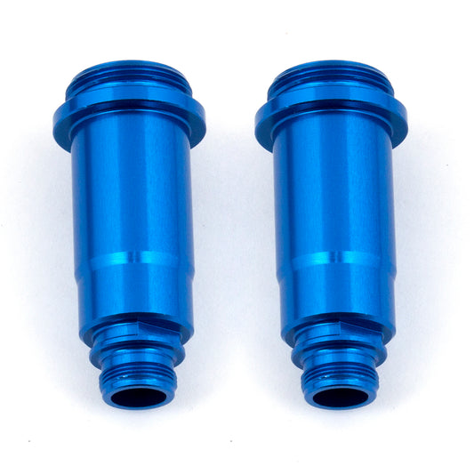 Shock Bodies, 12x27.5 mm, front, blue aluminum