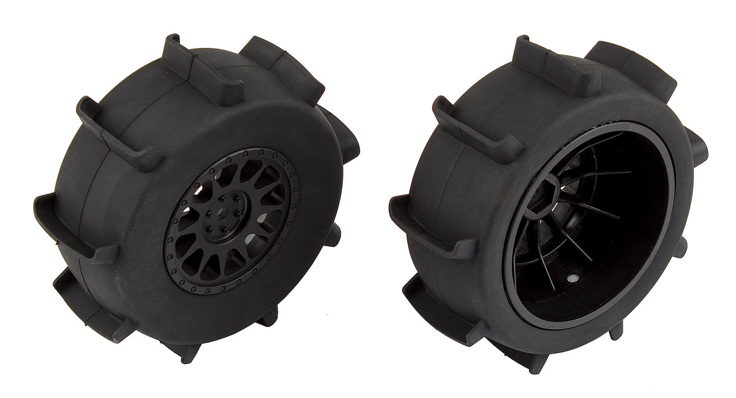 Sand Paddle Tires and Method SC Wheels, mounted, black, rear