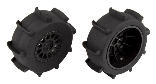 Sand Paddle Tires and Method SC Wheels, mounted, black, rear
