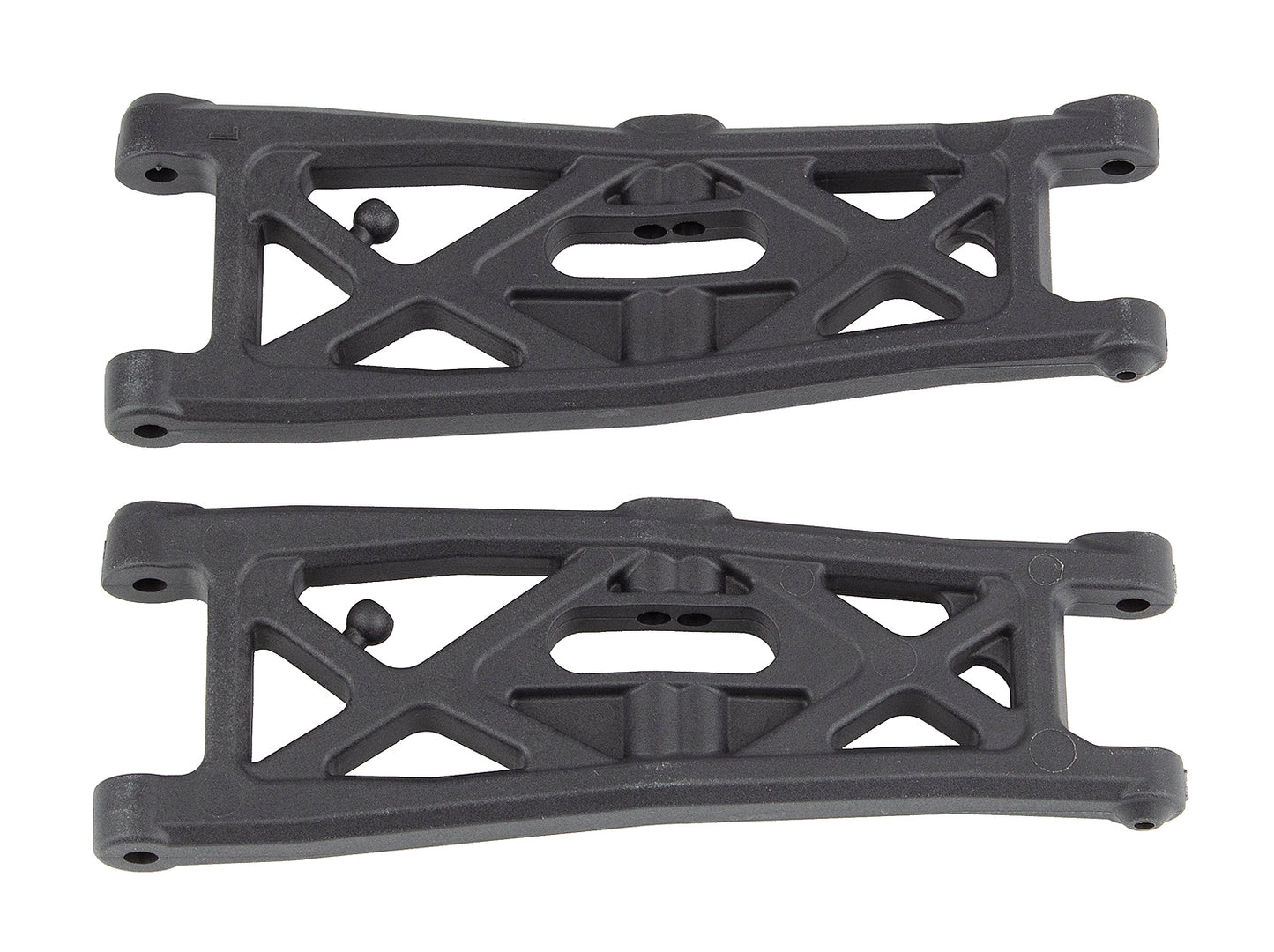 RC10T6.2 FT Front Suspension Arms, gull wing, carbon