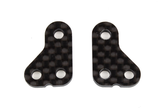 RC10T6.2 Steering Arm, +1mm, carbon fiber