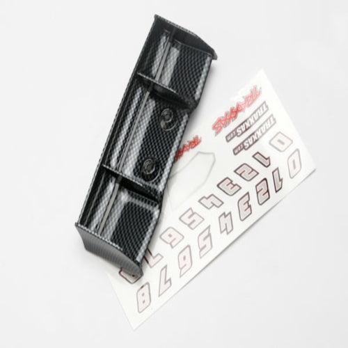 Traxxas 7122G Wing Exo-Carbon w/Decal Sheet E-Revo 1/16 - PowerHobby