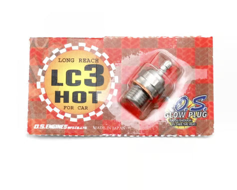 O.S. Part #OSM71653000 LC3 Long Reach T-Maxx Standard Glow Plug "Hot"