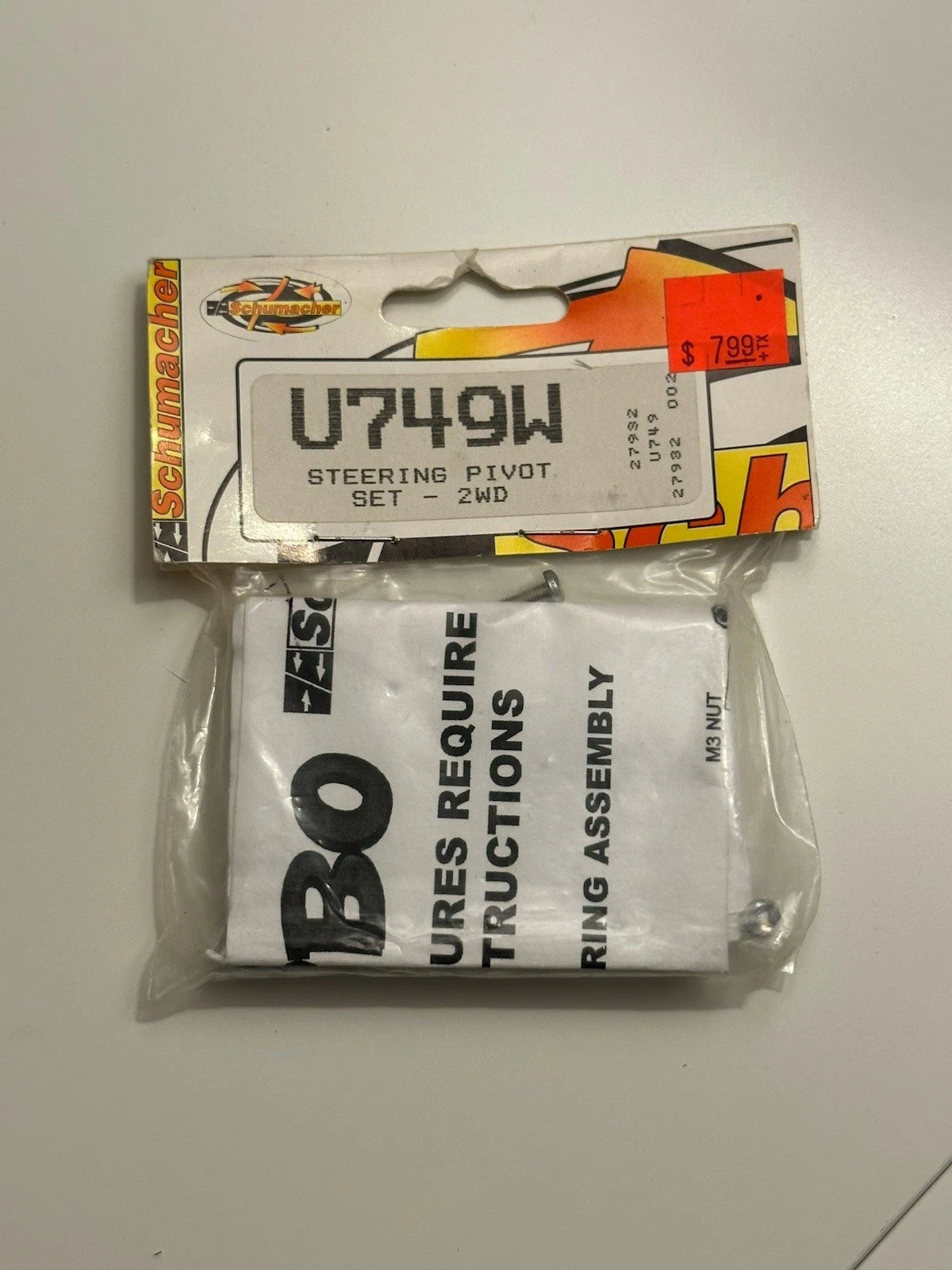 Schumacher Part #U749W Steering Pivot Set 2WD