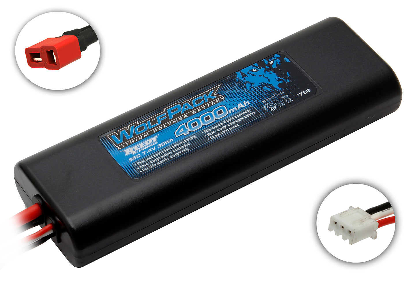 WolfPack LiPo 4000mAh 35C 7.4V
