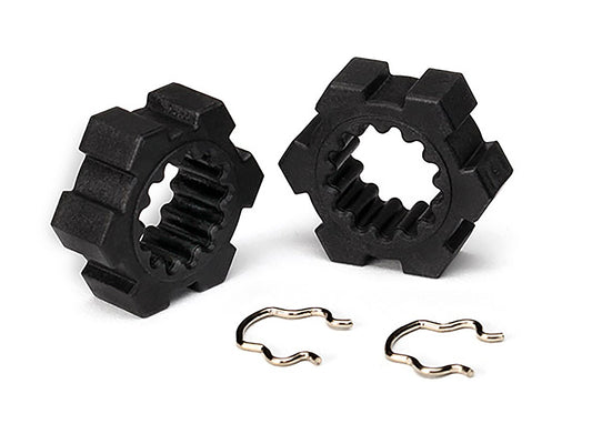 Traxxas 24 mm Splined Hex Wheel Hubs with Clips (2)