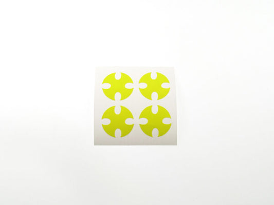 PN Racing Part #778002 Mini-Z Dish Wheel Stickers T4 - Yellow
