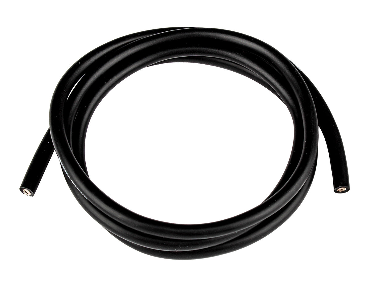 Silicone Wire, 10 AWG, black, 1m