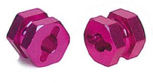 Serpent Part #SER801317 Wheel-adapters IPU Aluminum Rear (2) Purple