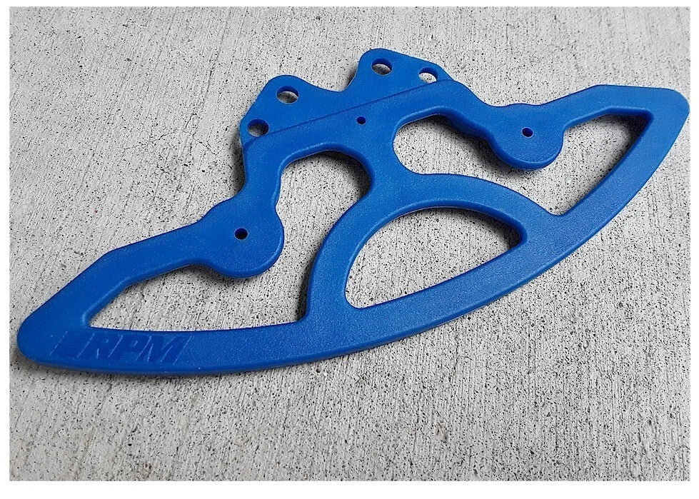 RPM Part #80295 Extended Front Bumper for the Associated Elec. TC3 - Blue