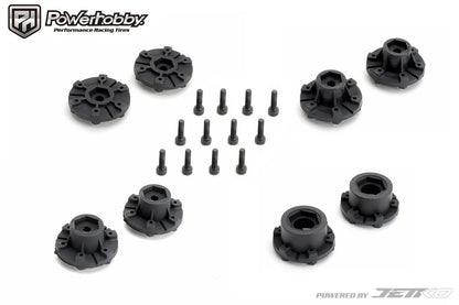 Powerhobby Part #PHB3108CBMSGB Raptor SC Belted Tires (2) with Removable Hex Wheels