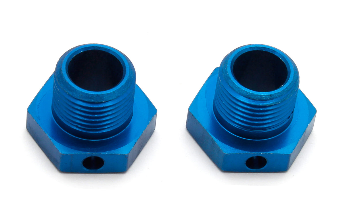 FT 17mm Wheel Hexes, +0mm, blue aluminum